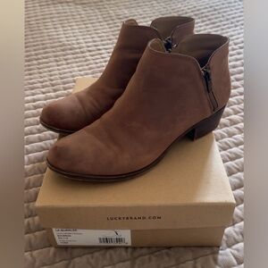 Lucky Brand Women's Tan Ankle Booties